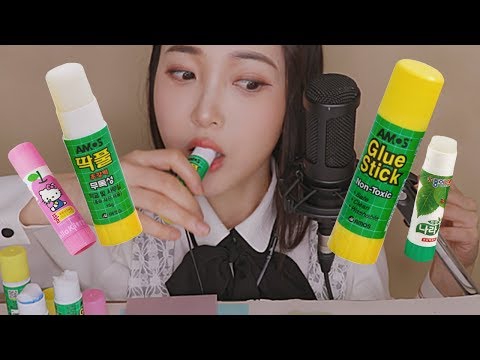 ASMR 식용 딱풀 먹방😋GLUE MUKBANG😋School Prank