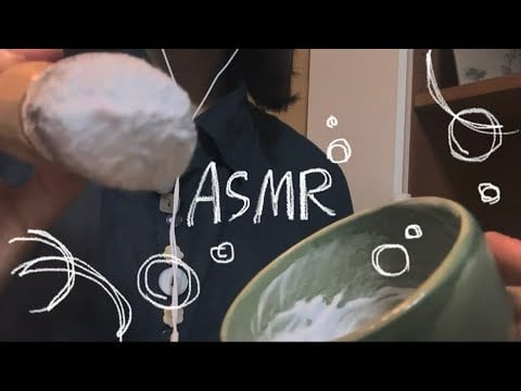 眠くなるお顔のシェービング屋さんロールプレイ🪒🫧/Sleep-Inducing Face Shaving ASMR