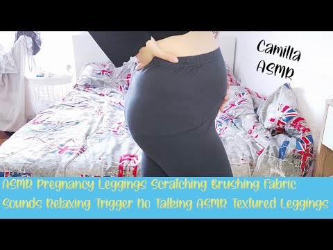 ASMR Leggings Scratching Brushing Fabric Sounds Trigger No Talking ASMR Textured Leggings