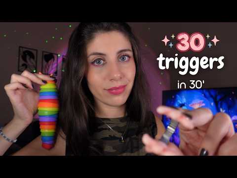 ASMR • 30 Triggers in 30 Minutes (perfect for ADHD)