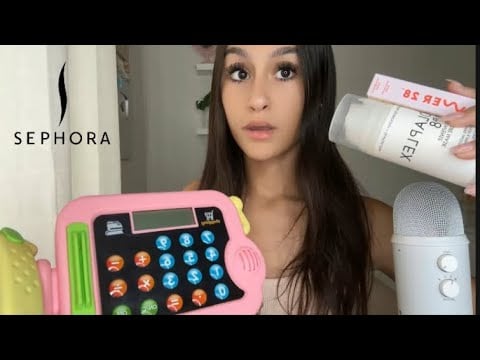 ASMR| RUDE sephora worker scans yours and others items