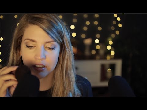 ASMR // Ear to Ear Ramble & Mic Brushing (softly spoken, intermittent whispers)
