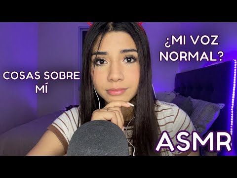 ASMR ESPAÑOL / 20 COSAS SOBRE MÍ /.EN VOZ NORMAL / CONÓCEME un poco MÁS