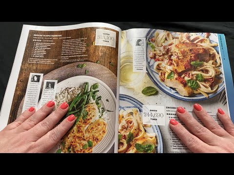 ASMR talking about our health issues and looking through a recipe magazine.