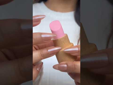 Doing your makeup with wooden products & layered sounds #asmr