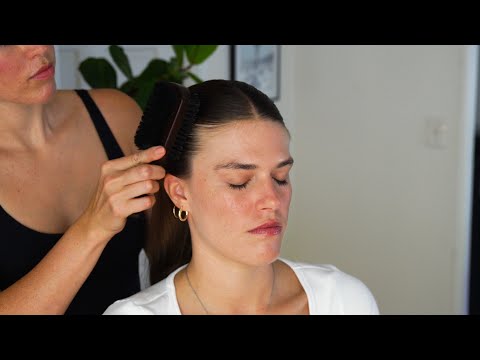 ASMR Perfectionist Hair Styling - Sleek Bun w/ Wax and Laying Baby Hairs (Whisper/Soft Spoken)
