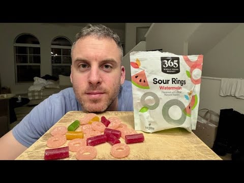 ASMR Eating Sour Gummy Candy