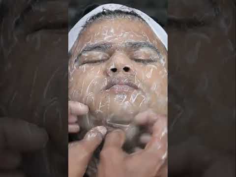 Relaxing Face Massage And Neck Cracking Head Massage #shorts