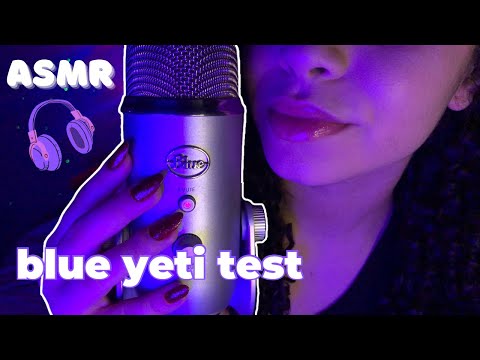 ASMR| testando novo mic blue yeti