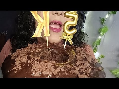 ASMR pastel de chocolate 🍫 festejando que somos 5K 🥳