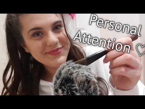 ASMR || Personal Attention | Mic Brushing | Whispering ||