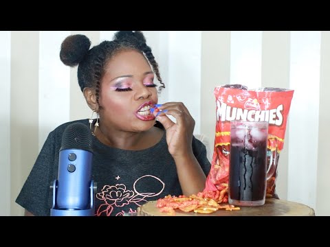 FLAMIN HOT MUNCHIE SNACK MIX ASMR EATING SOUNDS