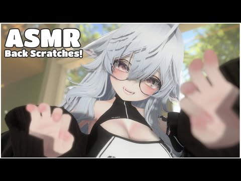 Gentle back scratches from your Catgirl for relaxation! 【ASMR Visual Vrchat】