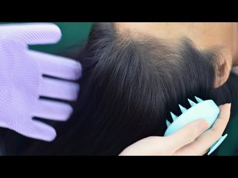 ASMR Relaxing Scalp Check, Scalp Scratching, Scalp Massage Using Gloves For Sleep
