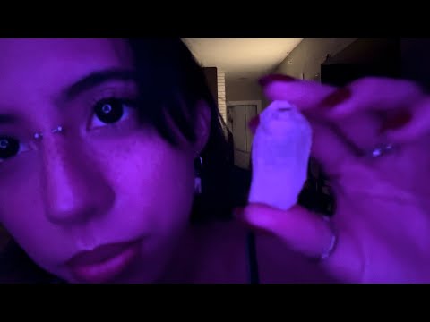 ASMR up close whisper rambles w/ random triggers