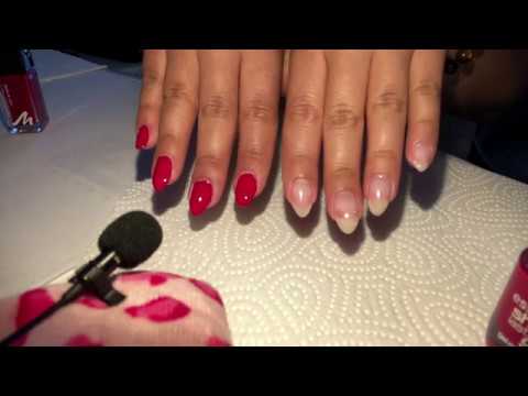 ASMR ! I do my nails / tapping / whisper / Nägel machen deutsch (german / deutsch)