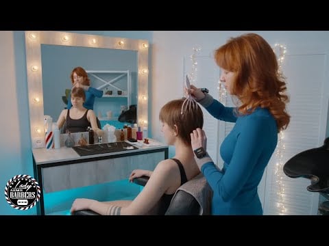 Soft Feathers ASMR Massage by Barber Lady Angelica for Skinny Girls