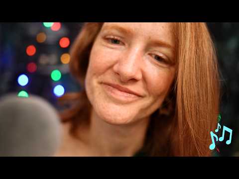 4K ASMR | Hair play and brushing with holiday lights (layered sounds, personal attention, and music)