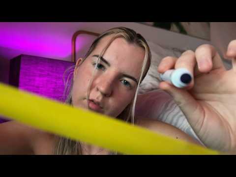 asmr drawing on your face *up close personal attention* (NO MOUTH SOUNDS)