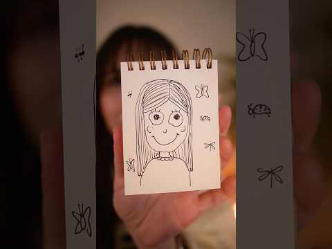 Artist sketches you for her class assignment 🦋 #asmr