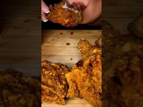 Crispy Fried Chicken ASMR #shorts #asmr #foodie #jollibee