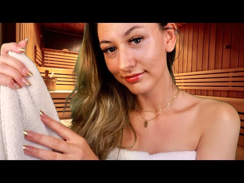 ASMR Sauna Spa Treatment Roleplay 🔥 (Oil Massage & Facial w/ Layered Sounds)