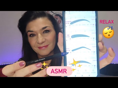 ASMR Te diseño las ✨ cejas ✨ Roleplay para dormir 😴