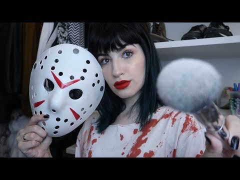 ASMR - AMIGA MALVADA TE MAQUIANDO PARA HALLOWEEN!