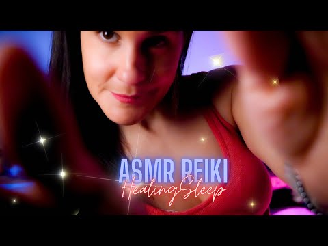 Heal While You Sleep 🧬ASMR Reiki (tingly hand flutters, soft rubbing & massaging)