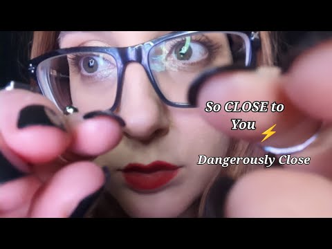 ASMR fast and aggressive dangerously closeup hand movements