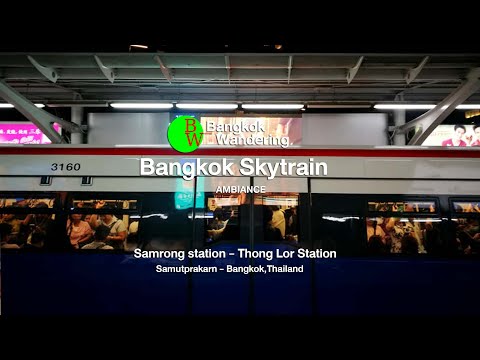 #ASMR #BANGKOKWANDERING Bangkok Sky Train in night time rush hour_Still Photo with AMBIANCE