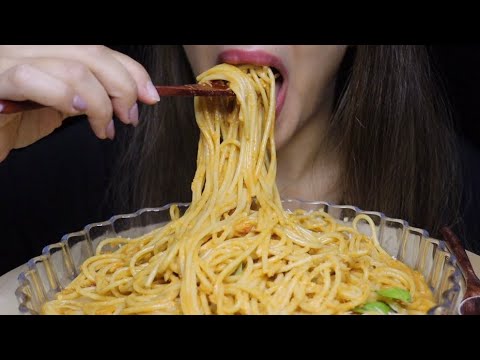 ASMR PASTA POMODORO ROSA SPAGHETTI CON PARMIGANO MUKBANG #asmr #mukbang #pasta #spaghetti #pomodoro