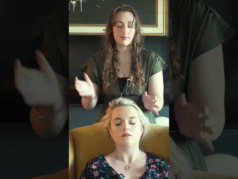 asmr hair play on a real person