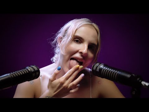 💦 ASMR Spit Painting & Face Cleaning | Relaxing Tongue Tapping & Mouth Sounds