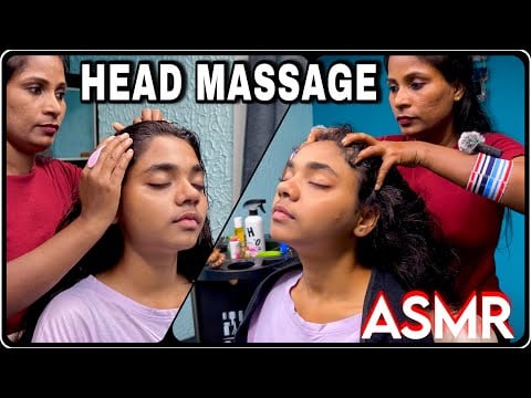 (ASMR) SATISFYING & SCALP SCRATCHING HEAD MASSAGE TO ANGELIA [Rinki, The Pain Reliefer] #asmr
