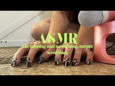 ASMR Tile and Carpet *Scratching and Tapping* *Relaxing*