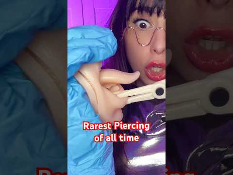 ASMR girl gives you the rarest piercing of all time 😖 #asmr #shorts #comedy