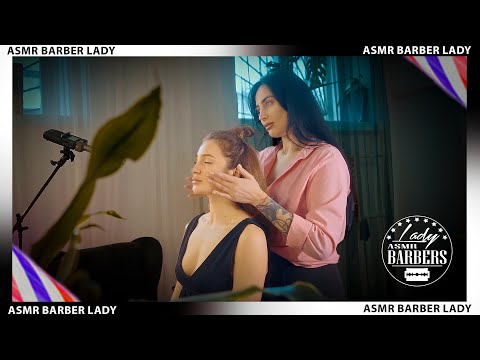 💈 ASMR Face Massage by Barber Lady Helen