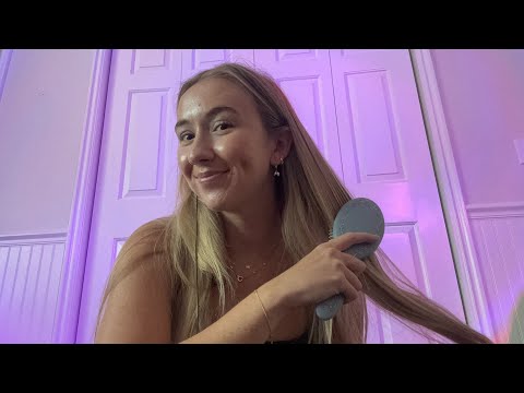 ASMR On Myself 💁🏼‍♀️ (Hair Brusing, Dry Brush) 