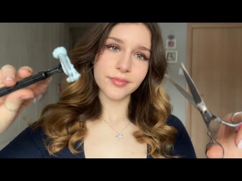 ASMR Shaving and Trimming your Beard 💈💇🏻‍♂️ softspoken, layered sounds