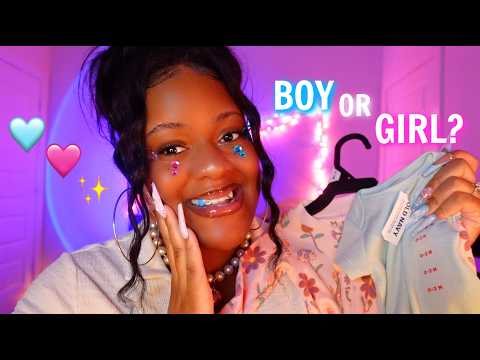 WE FOUND OUT THE GENDER!!!!… 👶🏽💗💙 (ASMR Gender Reveal✨)