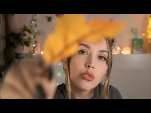 ASMR ¿Puedes SENTIR el aroma del OTOÑO?🍂Dulzura de calabaza y hojas que crujen al tacto🧡Cozy otoño