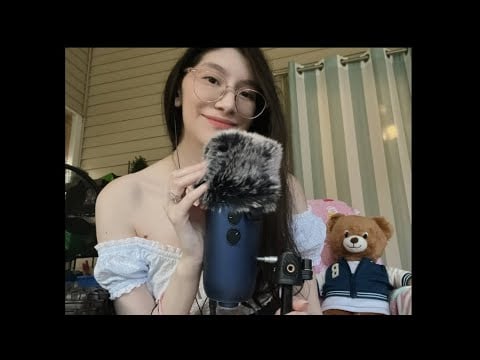 ASMR Close Up Whispering Outside ☀️