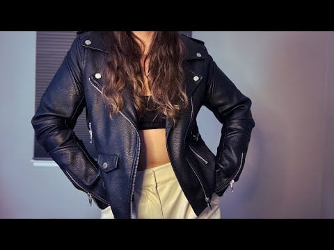 Black // White Leather ASMR — Intense Crinkles (No Talking)