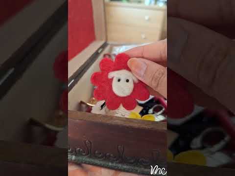 ASMR Jewellery Box & Trinket Triggers - My mom's brooch collection  💖 #asmrnotalking #unboxingasmr