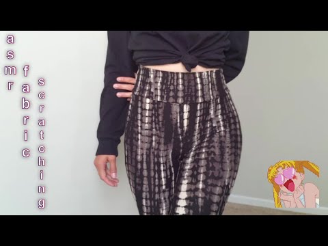 ASMR | Fabric Scratching on Tie Dye Flared Leggings/Yoga Pants