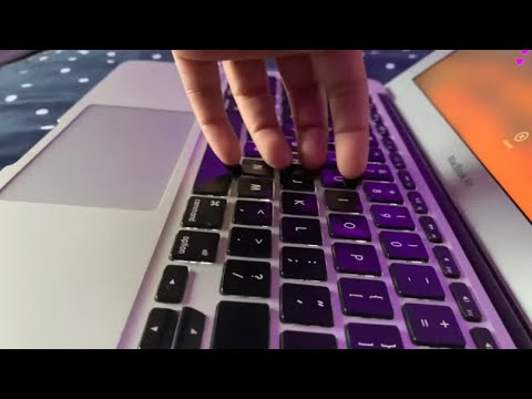 [ASMR] MacBook Air build up camera tapping