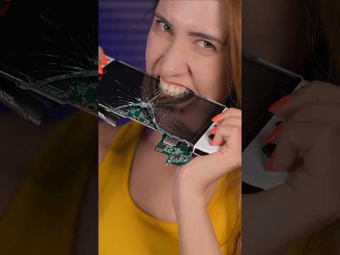 ¿Quién muerde una Nintendo Switch así? 😳🎮