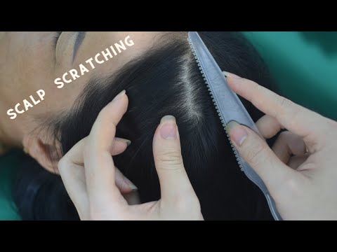 ASMR Scalp Scratching Massage, Real Person Hair Play, Hair Brushing, Sounds For Stress Relief