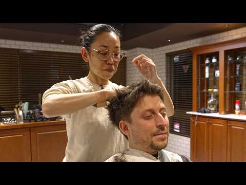 💈(ASMR) She Exceeded the Expectation! Barbering Full Service – Haircut, Shave & Some More